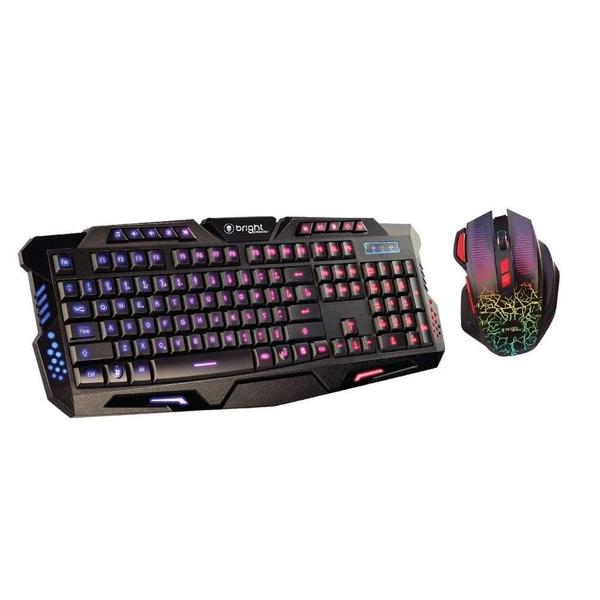 Kit Gamer V Bright Teclado E Mouse Usb Com Led 0594 Imagem de Kit Gamer V Bright Teclado E Mouse Usb Com Led 0594