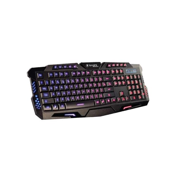 Kit Gamer V Bright Teclado E Mouse Usb Com Led 0594 Imagem de Kit Gamer V Bright Teclado E Mouse Usb Com Led 0594