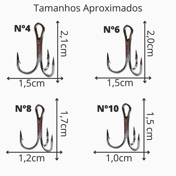 Imagem de Kit Garateia de Pesca Numero 4/ 6/ 8/10 + Estojo Organizador