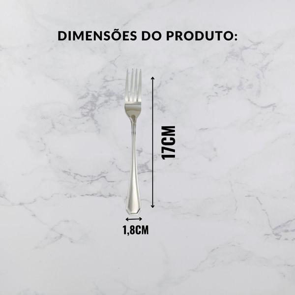 Imagem de Kit Garfo Em Inox De Sobremesa Atenas 6 Peças - Ad