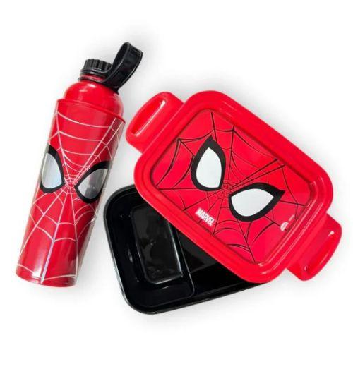 Imagem de Kit garrafa 660ml + marmita 850ml homem-aranha