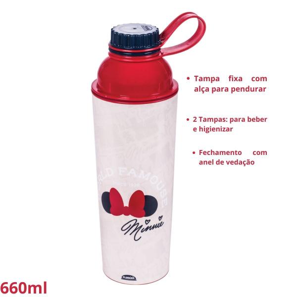 Imagem de Kit Garrafa 660ml Marmita 850ml Infantil Lancheira Hermética