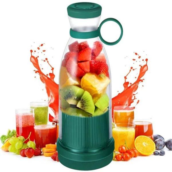 Imagem de Kit Garrafa + Juicer Portátil Suco Vitamina Elétrico USB