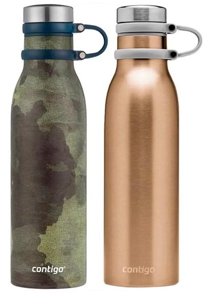 Imagem de Kit Garrafa Termica Contigo Couture 591ML - Chardonnay/Camo