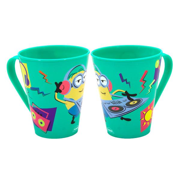 Imagem de Kit Garrafinha Infantil 500ml Retrô, Caneca Infantil 360ml  e Sanduicheira infantil Plasútil