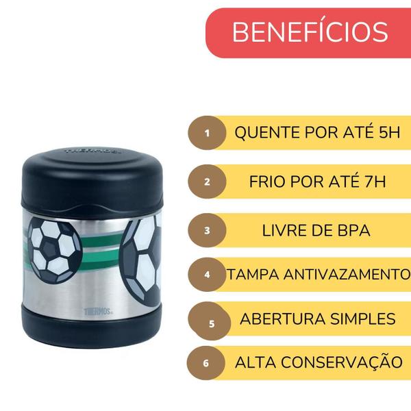 Imagem de Kit Garrafinha + Pote Térmico Alimentação Infantil Premium