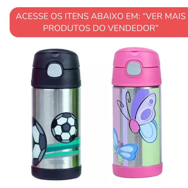 Imagem de Kit Garrafinha + Pote Térmico Alimentação Infantil Premium