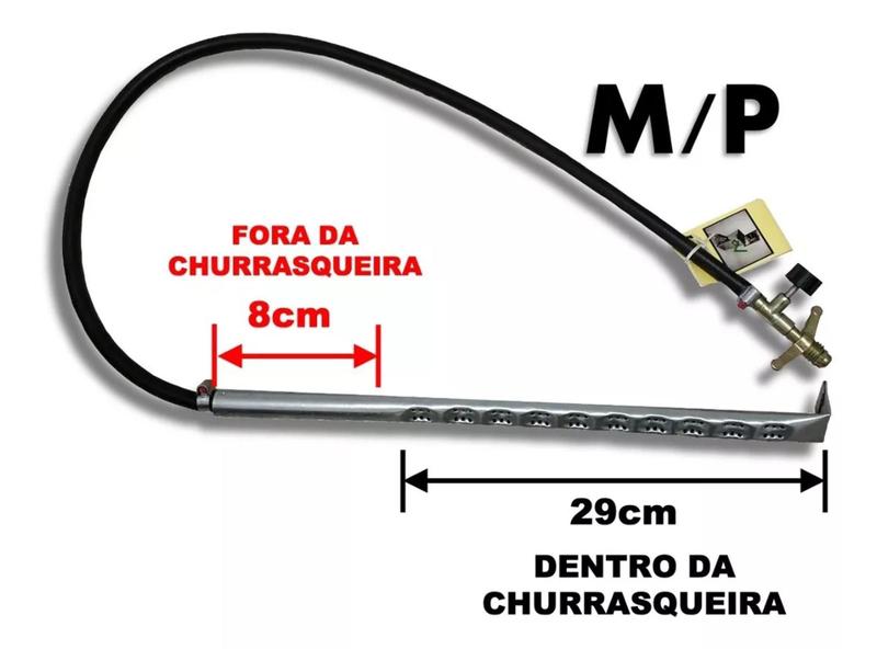 Imagem de Kit Gás para Churrasqueira Bafo tamanho G