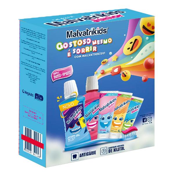 Imagem de Kit Gel Dental Malvatrikids Júnior com Flúor + Xilitol 3 Unidades de 70g cada