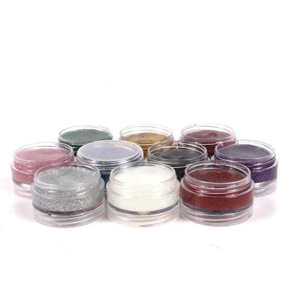 Imagem de Kit Gel Glitter Cremoso Com 10 Unidades