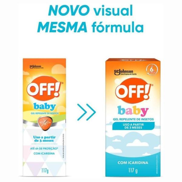 Imagem de Kit Gel Repelente De Insetos Johnson Off Baby 117G C/3