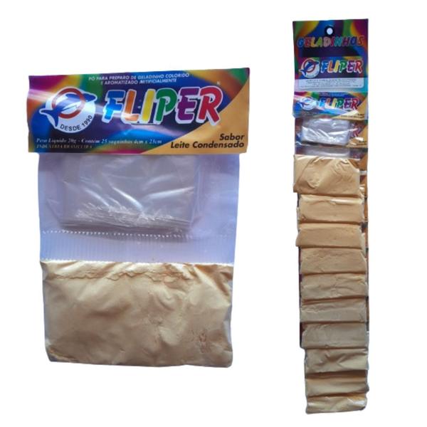 Imagem de Kit geladinho fliper cremoso 1 cartela 10 unidades sabores