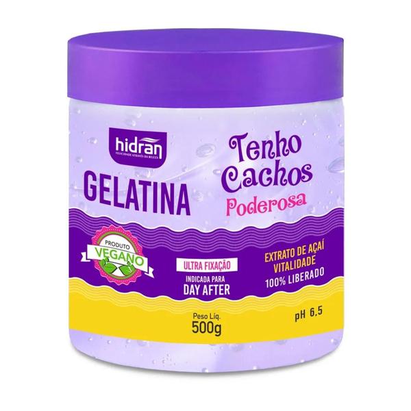 Kit Gelatina Açai, Alo Vera E Mix Gelatina Hidran 500 Gr Imagem de Kit Gelatina Açai, Alo Vera E Mix Gelatina Hidran 500 Gr