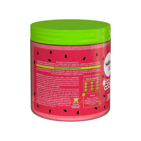 Imagem de Kit Gelatina Salon Line Todecacho Melancia Kids 550g - 2 Unidades