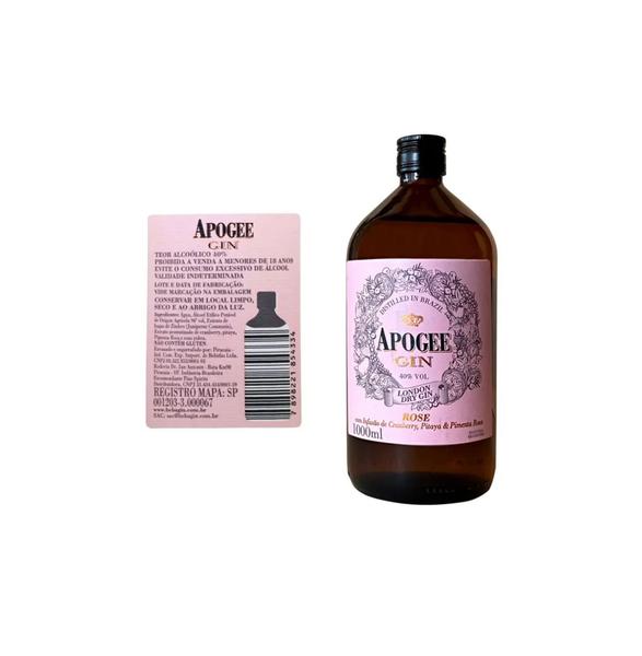 Imagem de Kit Gin Apogee Rose London Dry 1000ml 2 unidades