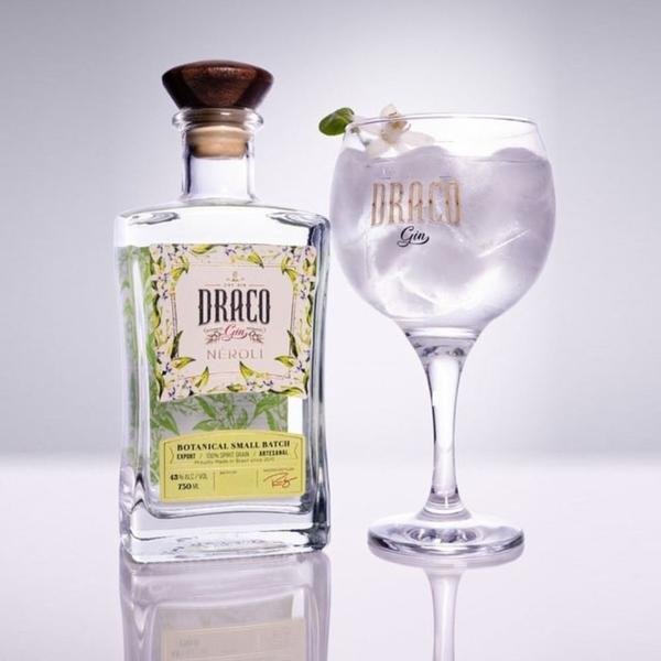 Kit Gin Draco Neroli 750ml + Taça Imagem de Kit Gin Draco Neroli 750ml + Taça