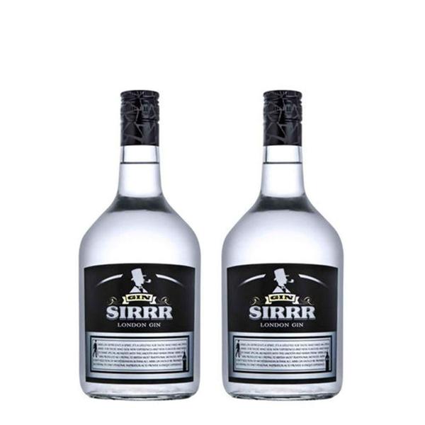 Imagem de Kit gin London Sirrr 37,5%vol Caves da Mont. 700 ml c/ 2 un.