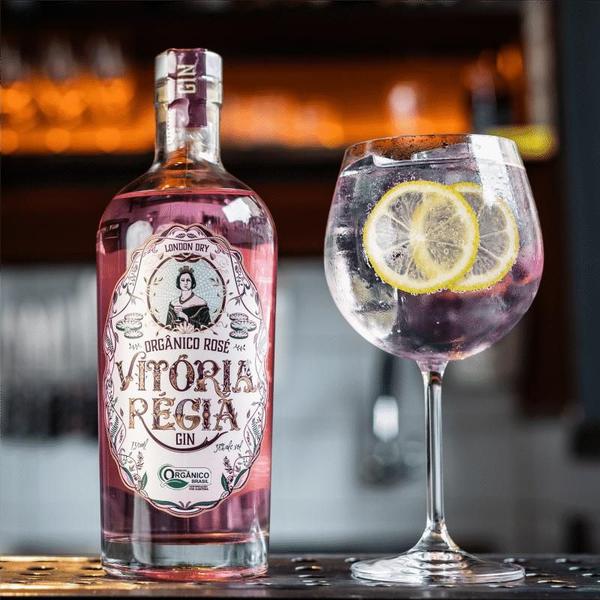 Imagem de Kit Gin Vitória Régia Rosé Orgânico London Dry 750ml 2uni