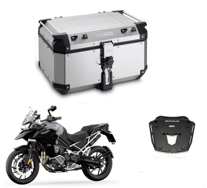 Imagem de Kit Givi Bau Obkn58A + Suporte Sra6422 P Tiger 1200 Gt 2022+