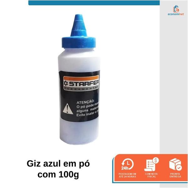 Imagem de Kit Giz Linha ul Pedreiro Gesseiro Drywall 3 Peças