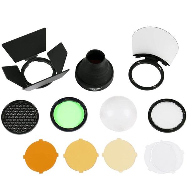Kit Godox AK-R1 para Flash Cabeça Redonda "Round Head" V1, H200R e AD200 Imagem de Kit Godox AK-R1 para Flash Cabeça Redonda "Round Head" V1, H200R e AD200