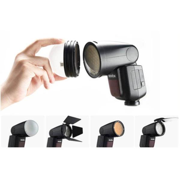 Kit Godox AK-R1 para Flash Cabeça Redonda "Round Head" V1, H200R e AD200 Imagem de Kit Godox AK-R1 para Flash Cabeça Redonda "Round Head" V1, H200R e AD200