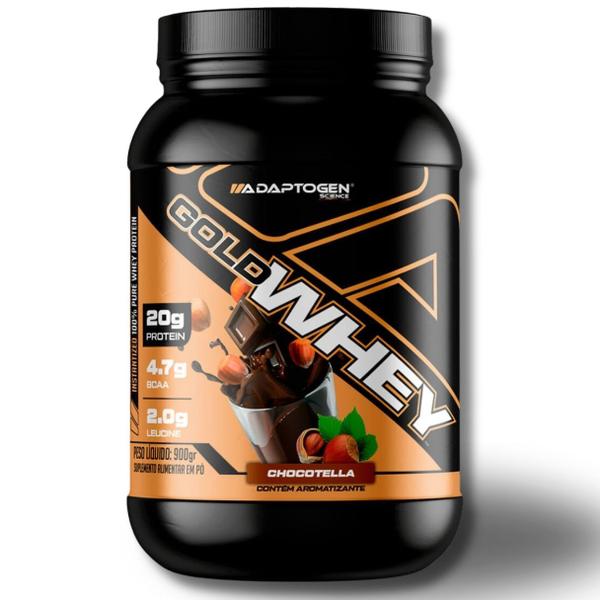 Kit gold whey pote + creatina 300g - adaptogen - ADAPTOGEN SCIENCE Imagem de Kit gold whey pote + creatina 300g - adaptogen