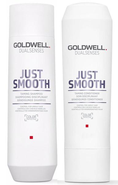 Imagem de Kit Goldwell Dualsenses Just Smooth Taming Shampoo e Condição