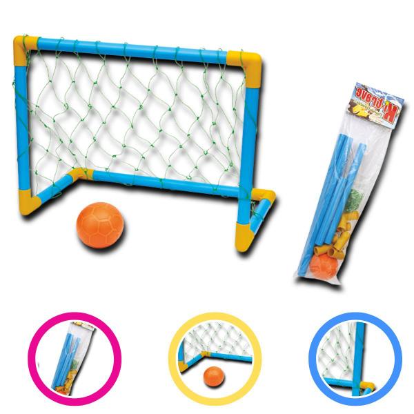 Imagem de Kit Golzinho Infantil + Cesta de Basquete Infantil Rede e Bola