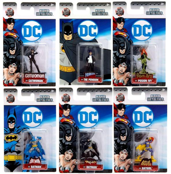 Kit Gotham City com 6 Miniaturas Nano Metalfigs Batman