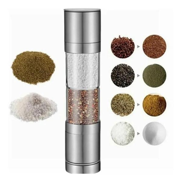 Imagem de Kit Gourmet Moedor De Café Inox + Moedor Sal Pimenta Manual