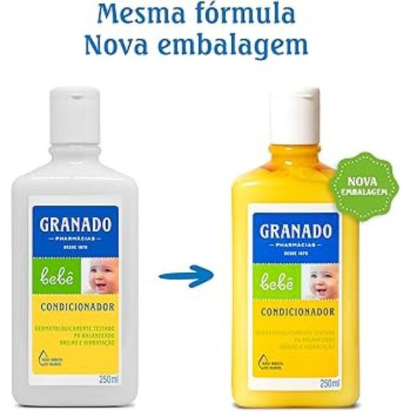 Imagem de Kit Granado Bebê (sab. líquido, shampoo, cond e loção hidratante) - 04 Produtos