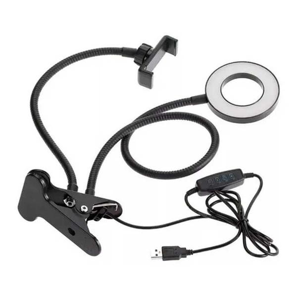 Imagem de Kit Gravação Ring Ligth Suporte Celular Com Controle