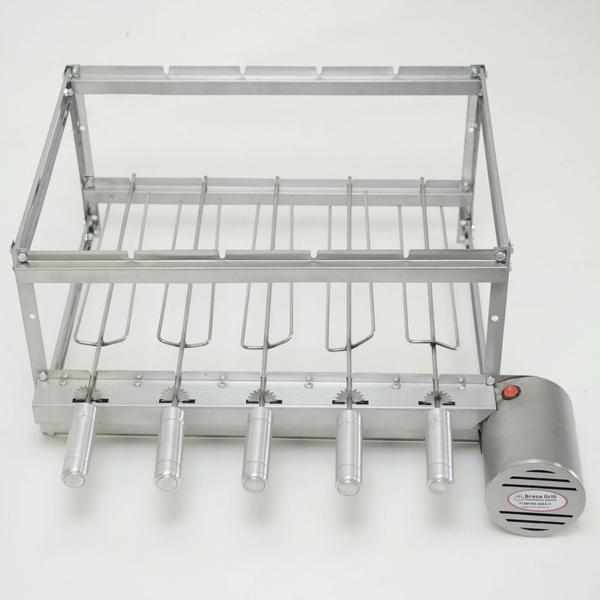 Imagem de Kit Grill Rotativo Inox 5 Espetos Bivolts (Lado Direito) - Brasa Grill