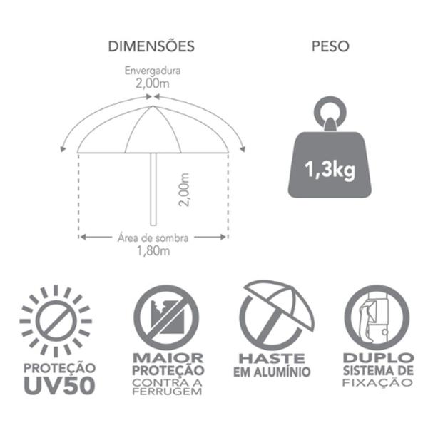 Imagem de Kit Guarda Sol 2m Aruba Roxo 2 Cadeira 8 Posições Alumínio Sannet Praia Piscina Camping - Tobee