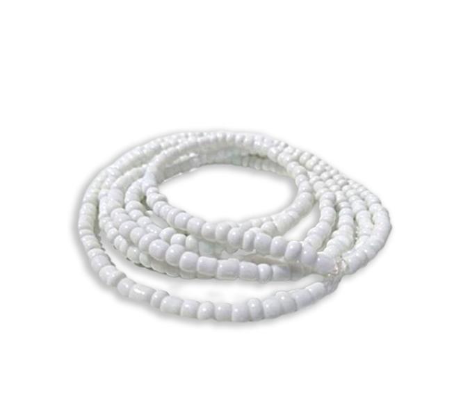 Kit Guia Colar Miçanga Branco Oxalá Umbanda + Velas Brancas - Flash Imagem de Kit Guia Colar Miçanga Branco Oxalá Umbanda + Velas Brancas