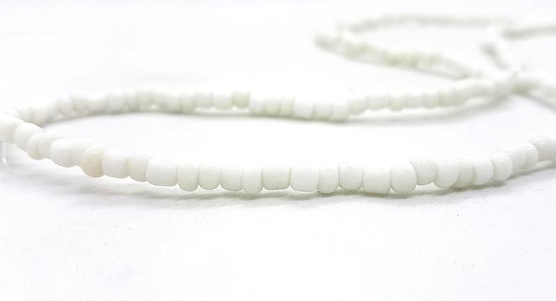 Kit Guia Colar Miçanga Branco Oxalá Umbanda + Velas Brancas - Flash Imagem de Kit Guia Colar Miçanga Branco Oxalá Umbanda + Velas Brancas