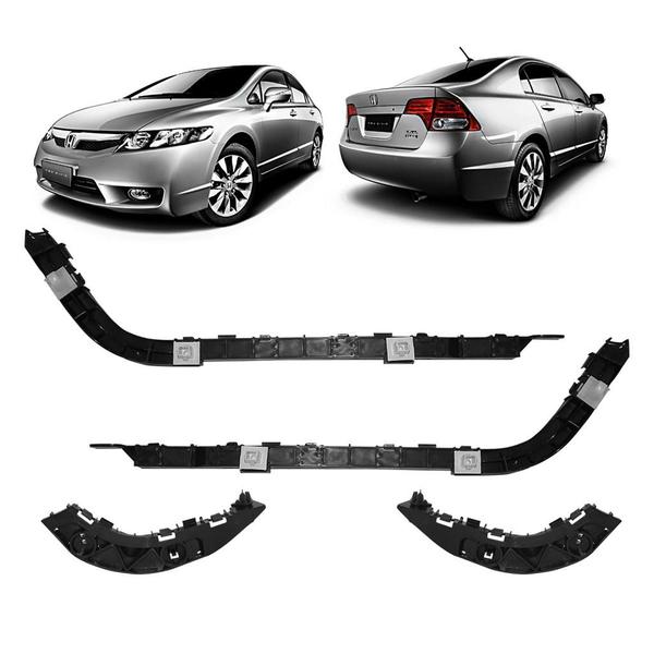 Imagem de Kit Guia de para-choque Honda New Civic 2008/2012