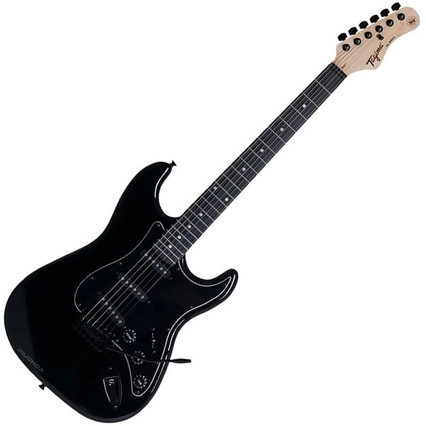 Imagem de Kit Guitarra Elétrica Strato Tagima Woodstock Tg-500 Classic Bk Preta Gx02