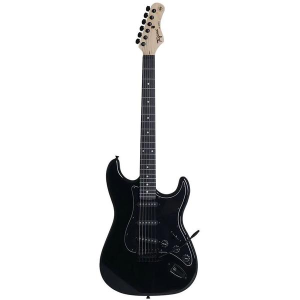 Imagem de Kit Guitarra Elétrica Strato Tagima Woodstock Tg-500 Classic Bk Preta Gx03