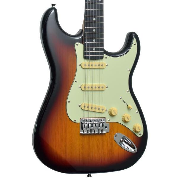 Imagem de Kit Guitarra Elétrica Strato Tagima Woodstock Tg-500 Classic SB Sunburst Gx03