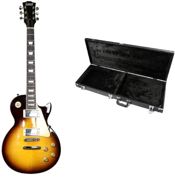 Kit Guitarra Les Paul Land Cherry Dark + Case Ph Imagem de Kit Guitarra Les Paul Land Cherry Dark + Case Ph