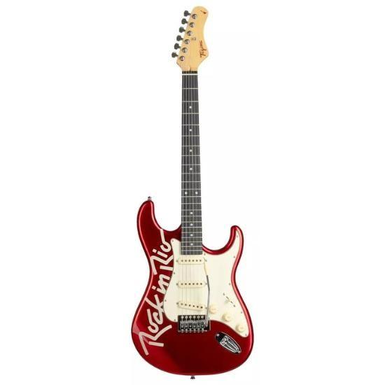 Imagem de Kit Guitarra Stratocaster Tagima Candy Apple Rock In Rio