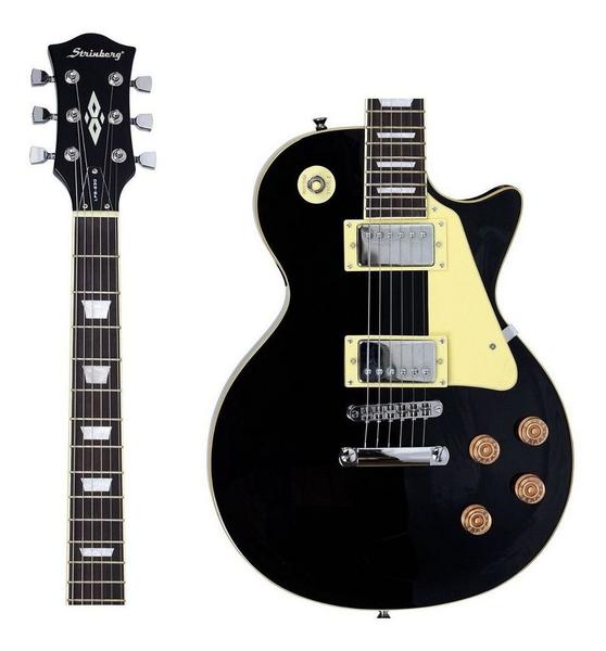 Imagem de Kit Guitarra Strinberg Les Paul LPS230 + Amplificador + Afinador Digital + Acessórios Preta