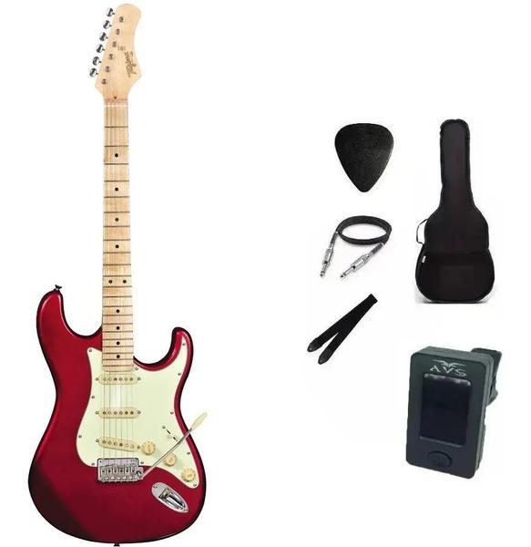 Imagem de Kit Guitarra Tagima Stratocaster T635 Vermelha