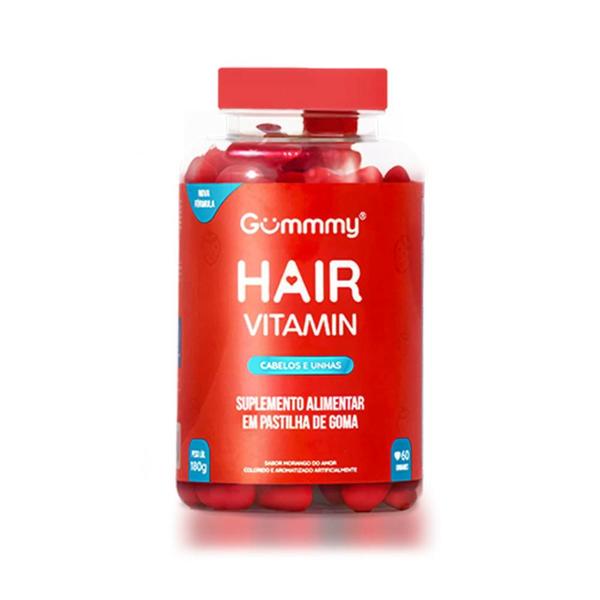 Imagem de Kit Gummy Hair Vitamin  Morango Com 2Un De 60 Pastilhas Cada