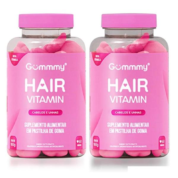 Imagem de Kit Gummy Hair Vitamin Tutti-Frutti C/ 2Un De 60 Pastilhas