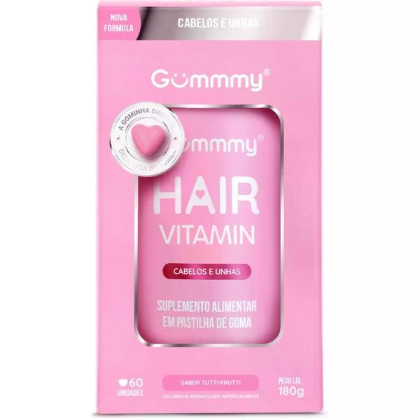 Imagem de Kit Gummy Hair Vitamin Tutti-Frutti C/ 3Un De 60 Pastilhas