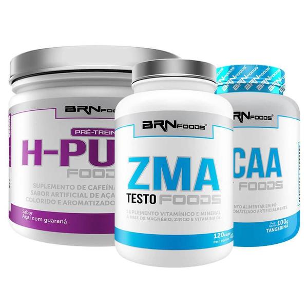 Imagem de Kit H-Pump 250G Guaraná Com Açaí+ Bcaa Fit 100G Tangerina