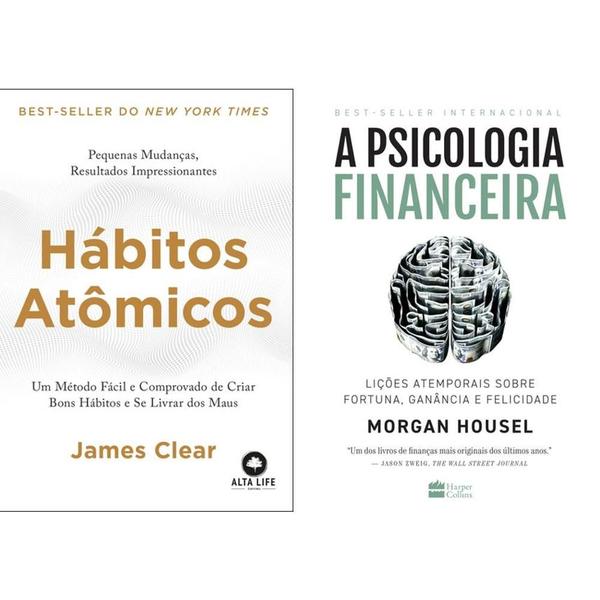 Imagem de Kit: Hábitos Atômicos + A Psicologia Financeira